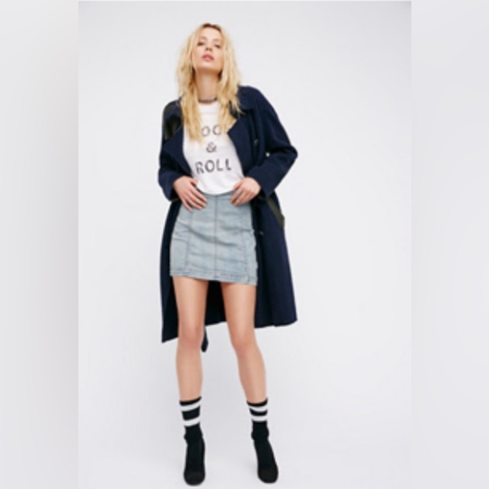 Modern Femme Demi Mini Skirt Gray